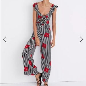 Madewell-Plumeria Cutout Jumpsuit Candied Orchids